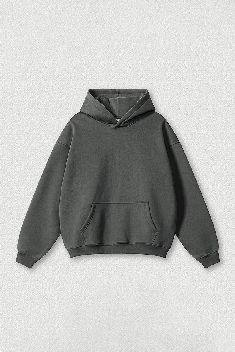 Loose-fitting plus-size thickened velvet hooded sweatshirt