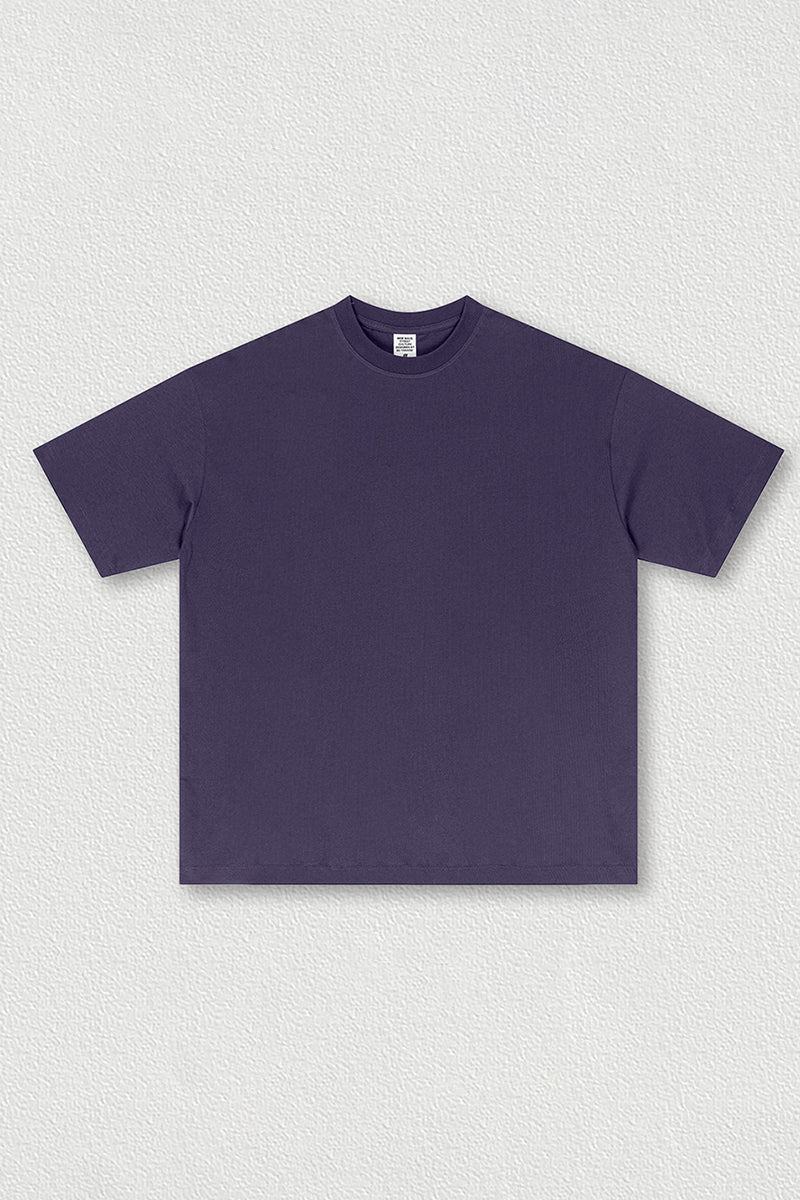 Solid color short sleeves