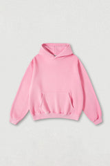 Heavyweight fleece hooded washed sweatshirt
