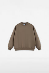 Unisex Heavyweight Brushed Crew Neck Casual Hoodie