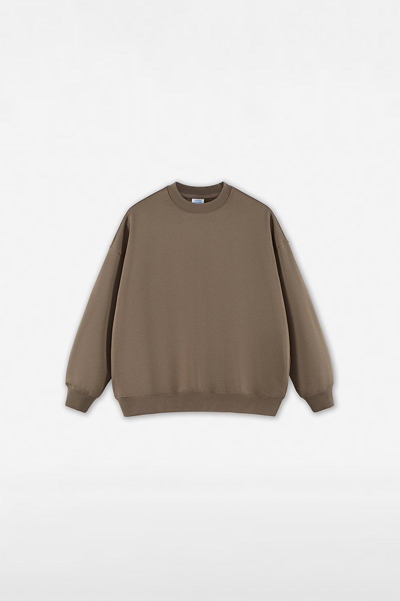 Unisex Heavyweight Brushed Crew Neck Casual Hoodie