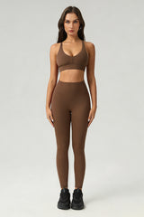 Women's Summer Sports Set:Cross Back Bra And Leggings