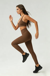 Women's Summer Sports Set:Cross Back Bra And Leggings