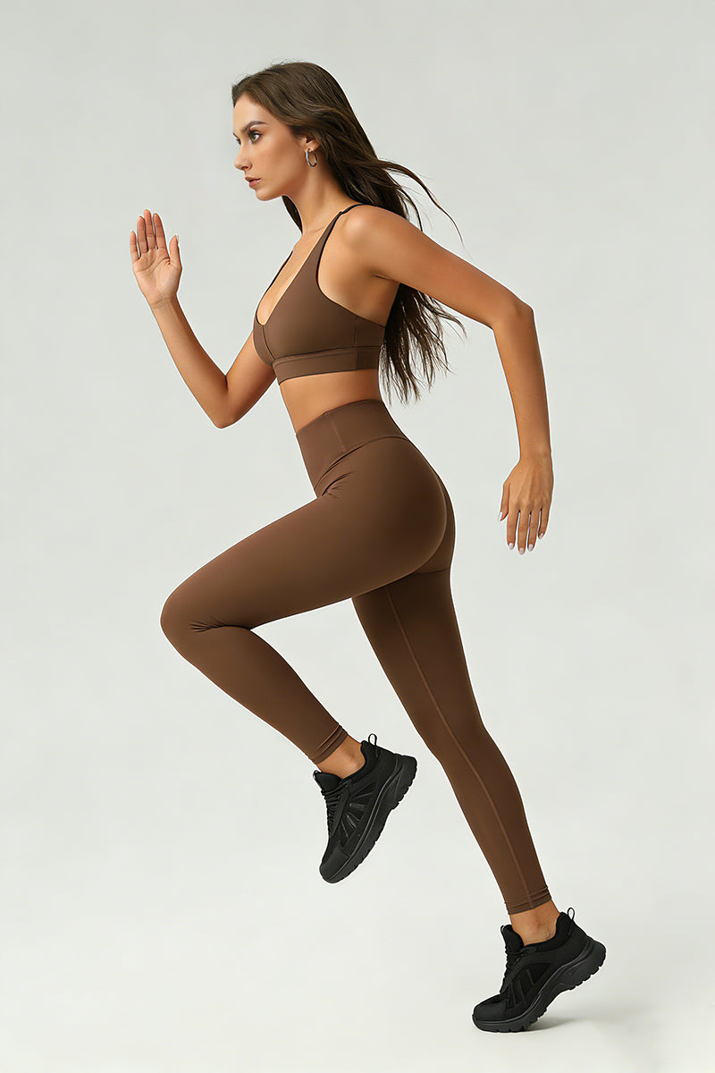 Women's Summer Sports Set:Cross Back Bra And Leggings