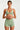 Women's Halter Twist Color-Block Sports Bra & Shorts Set
