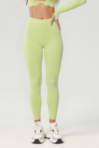 Women's Athletic Solid High-Waist Yoga Leggings