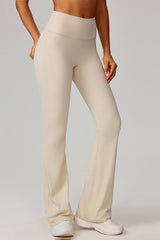 Women High-Waist Flared Naked-Feel Yoga Leggings