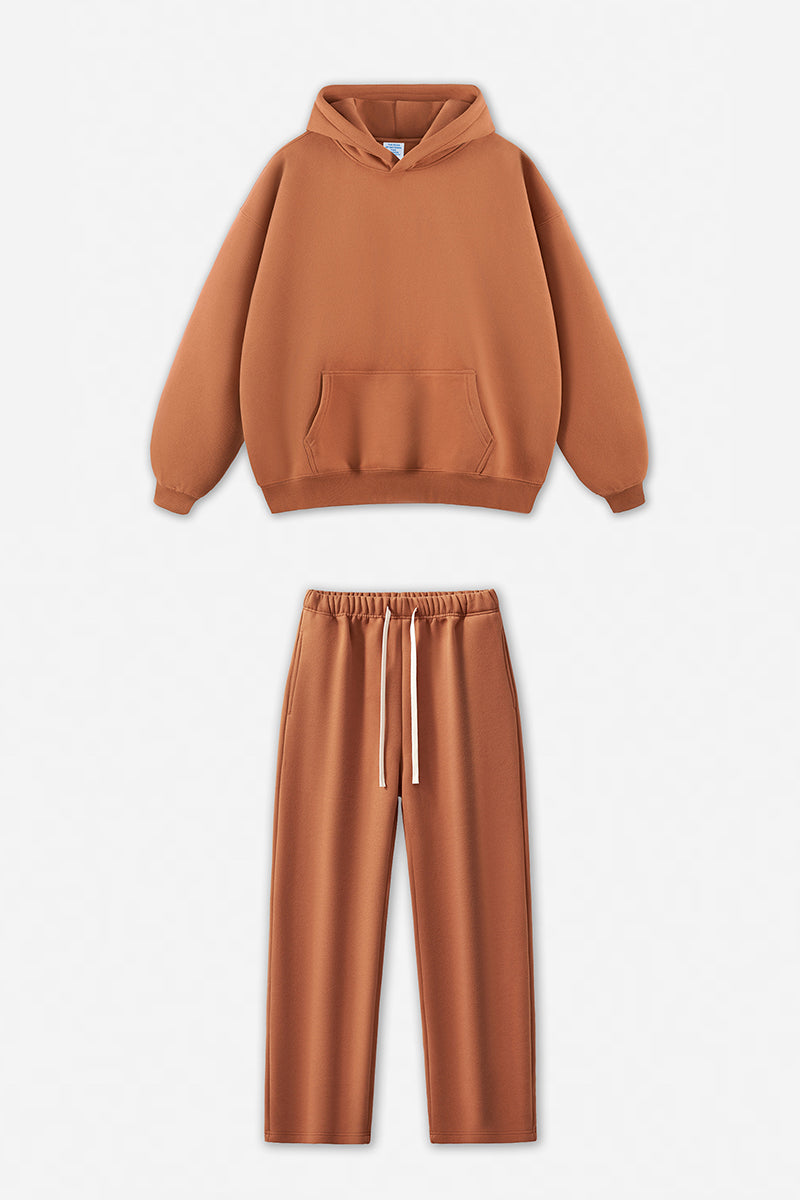 Unisex Fleece-Lined Oversized Hoodie and Pants