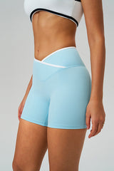 Women Crisscross High-Waist Yoga Shorts