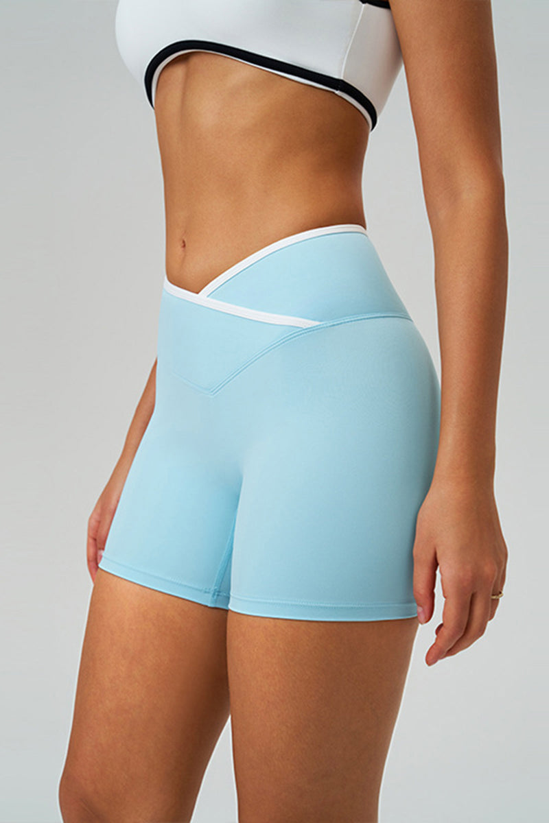 Women Crisscross High-Waist Yoga Shorts