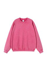 Unisex Heavyweight Terry Crewneck Sweatshirt: Wax Dye Wash Vintage Retro Design