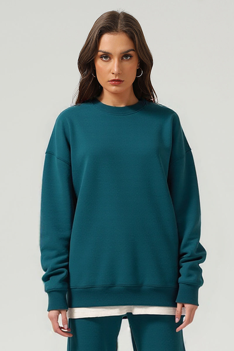 Unisex Loose Solid Color Sweatshirt