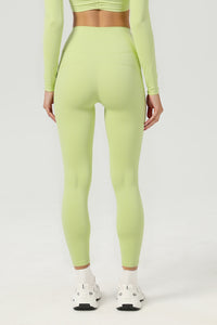 Women's Athletic Solid High-Waist Yoga Leggings