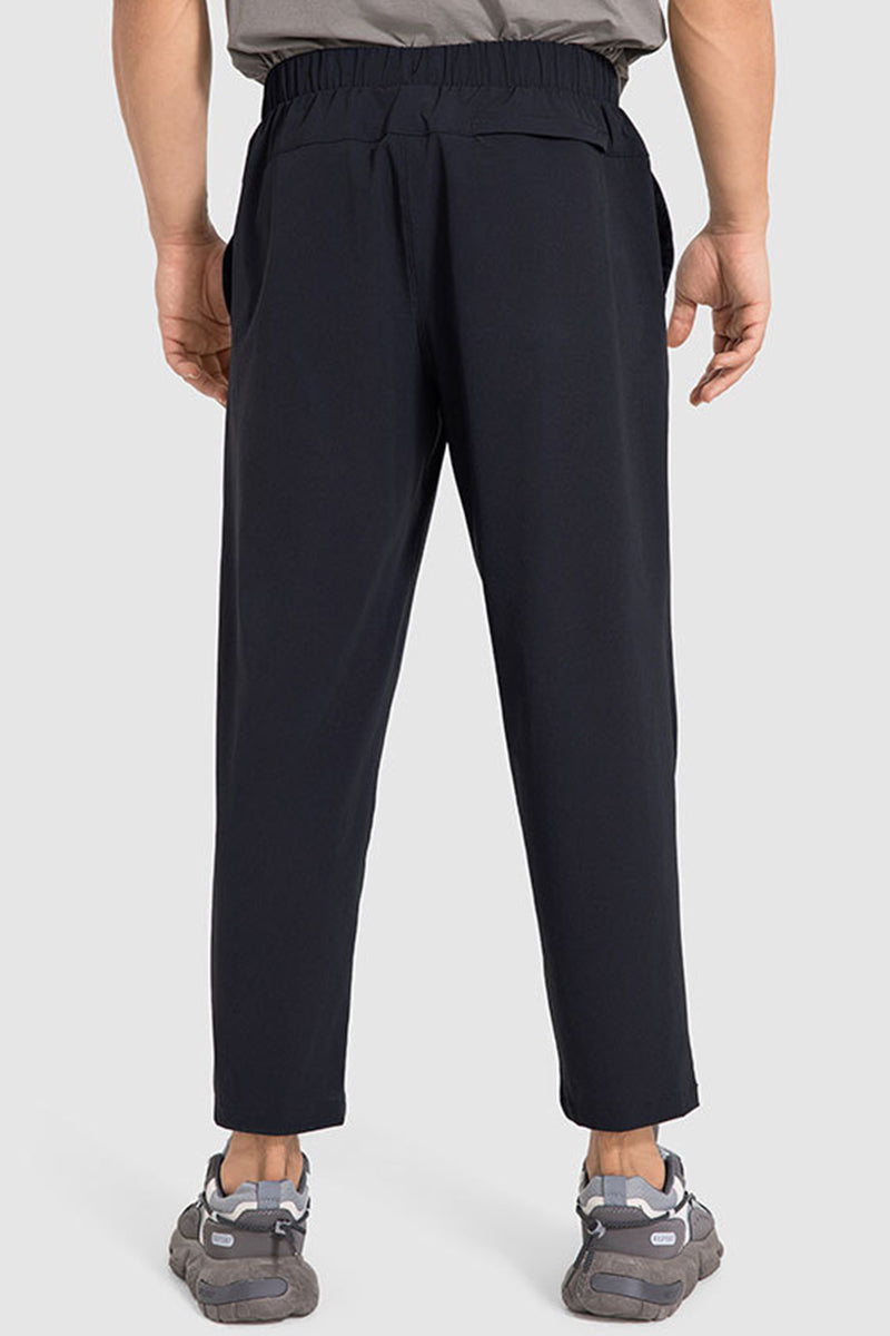 Men Lightweight Quick-Dry Straight Leg Casual Pants