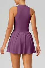 Women Cloud-Feel Fake Two-Piece Sports Dress