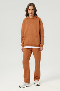 Unisex Fleece-Lined Oversized Hoodie and Pants