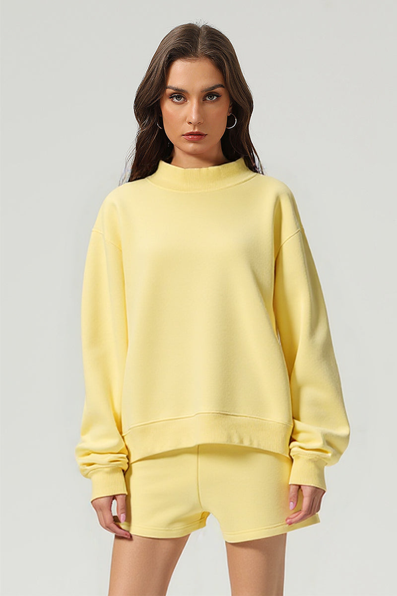 Unisex Cozy Fleece Mock Neck Sweatshirt – Sodalemons