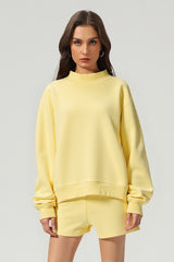 Unisex Cozy Fleece Mock Neck Sweatshirt