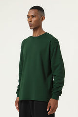 Men's Streetwear Cotton Loose Fitting Solid Pullover