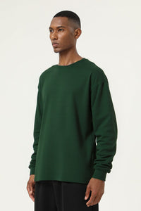 Men's Streetwear Cotton Loose Fitting Solid Pullover