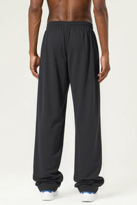 Men's Streetwear High-Stretch Straight-Leg Pants