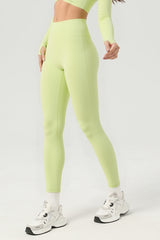 Women's Athletic Solid High-Waist Yoga Leggings