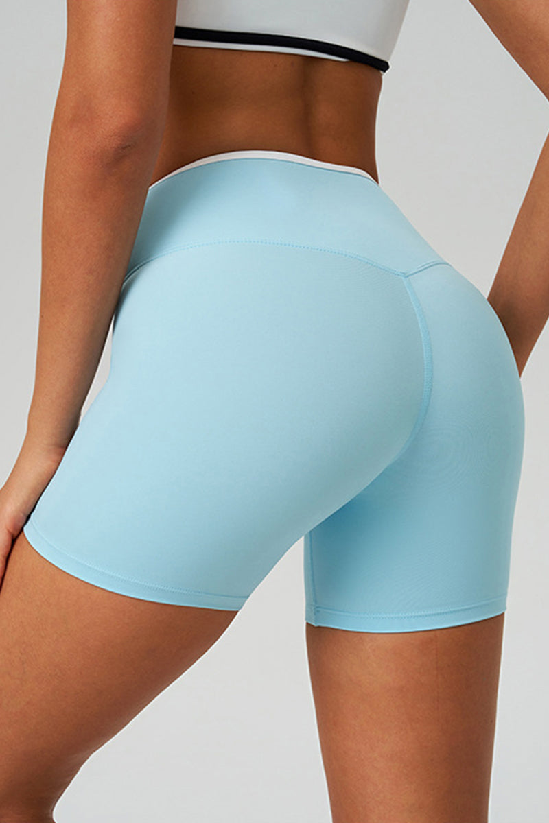 Women Crisscross High-Waist Yoga Shorts