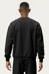 Men's Athletic Pure Color Round neck  Fleece Pullover