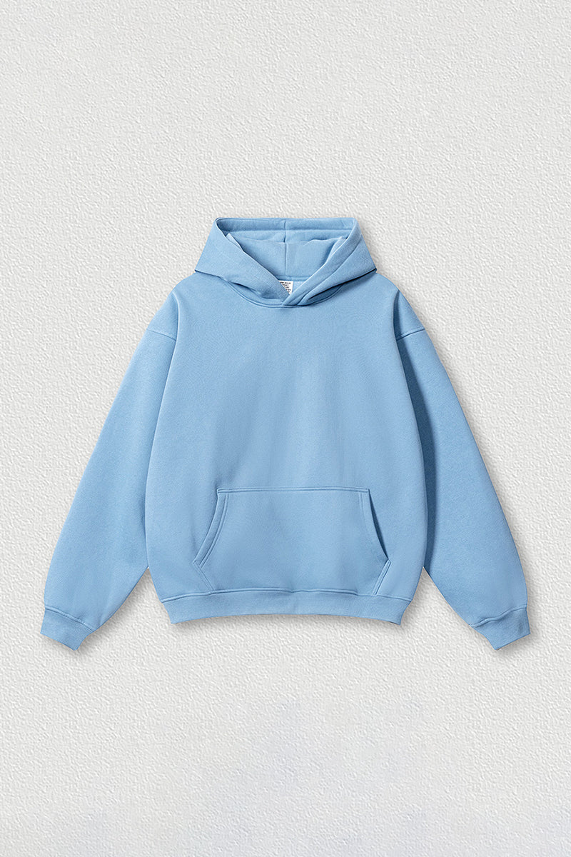 Loose-fitting plus-size thickened velvet hooded sweatshirt