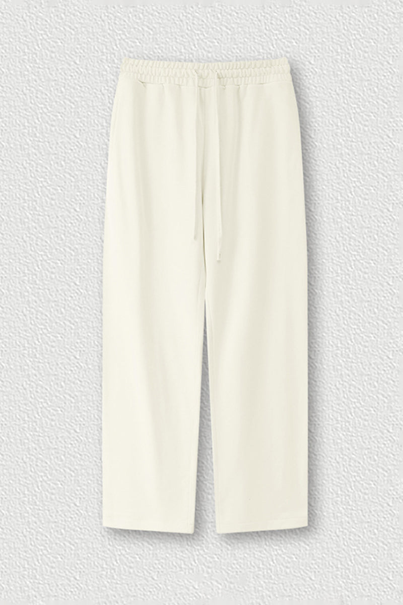 Solid Color Straight Leg Pants