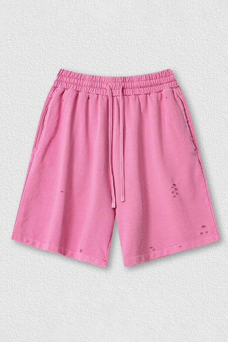 Loose Washed Athletic Shorts - Unisex Casual Sports Shorts