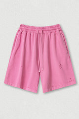 Loose Washed Athletic Shorts - Unisex Casual Sports Shorts