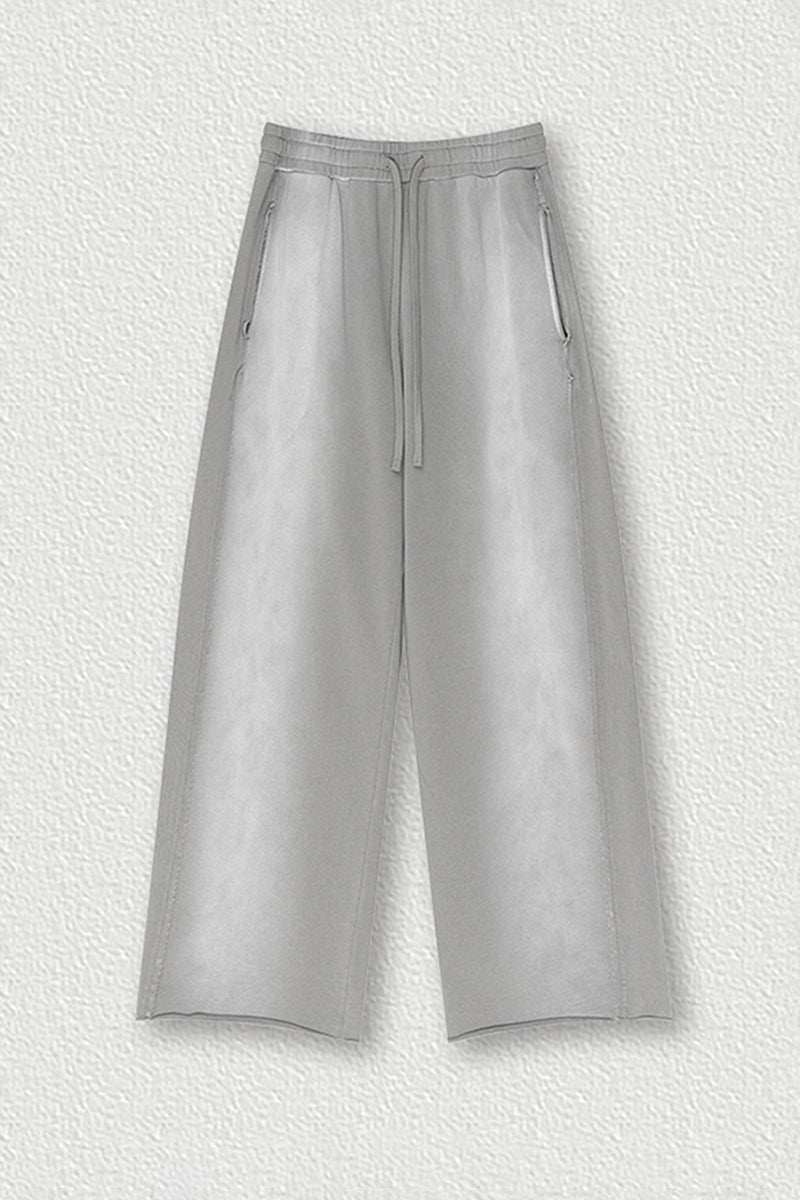 Destroyed Hem Washed Joggers