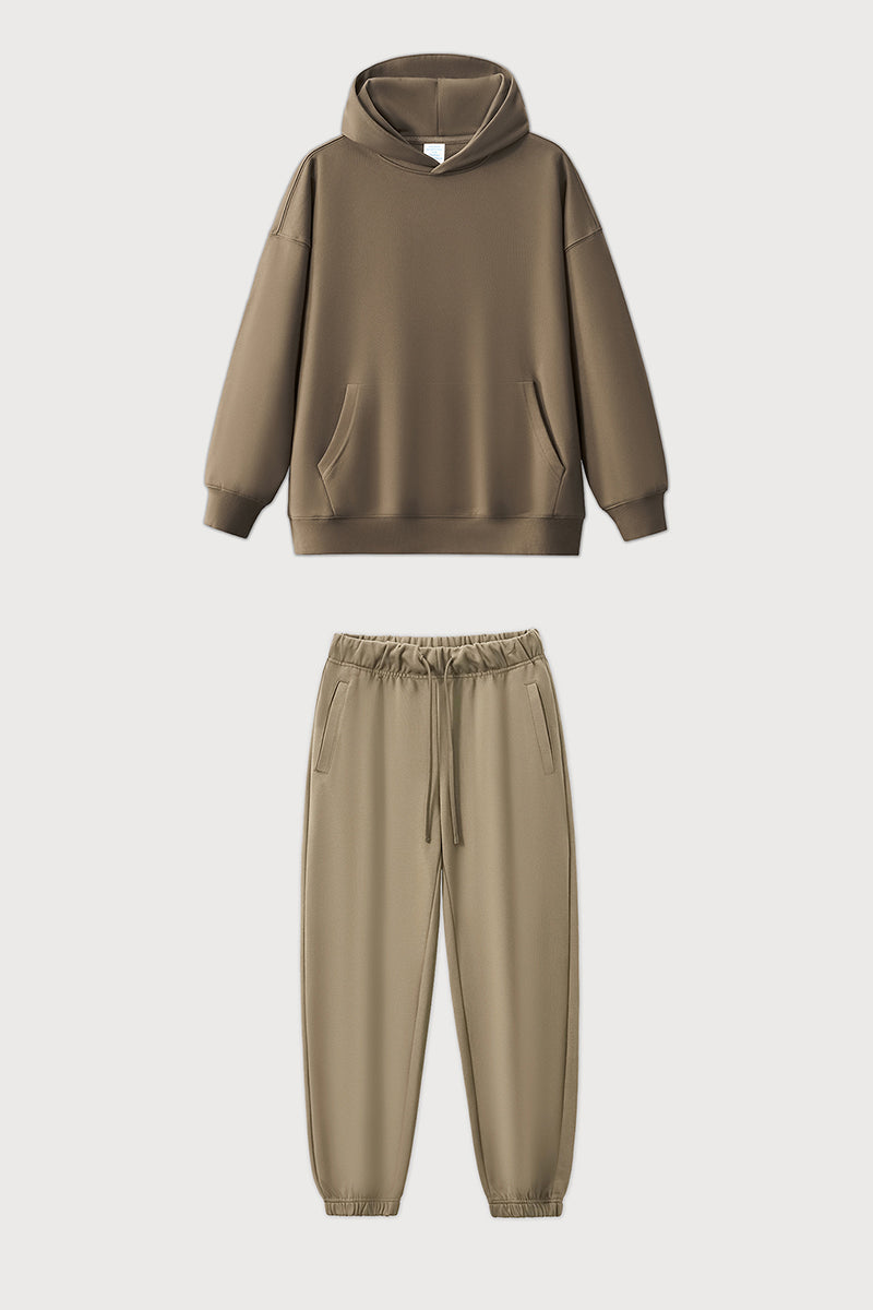 Unisex Casual Heavyweight Hoodie - Loose Fit And Pants