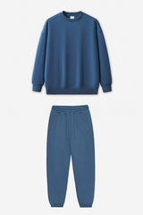 Unisex Warm Solid Color Sweatshirt And Pants