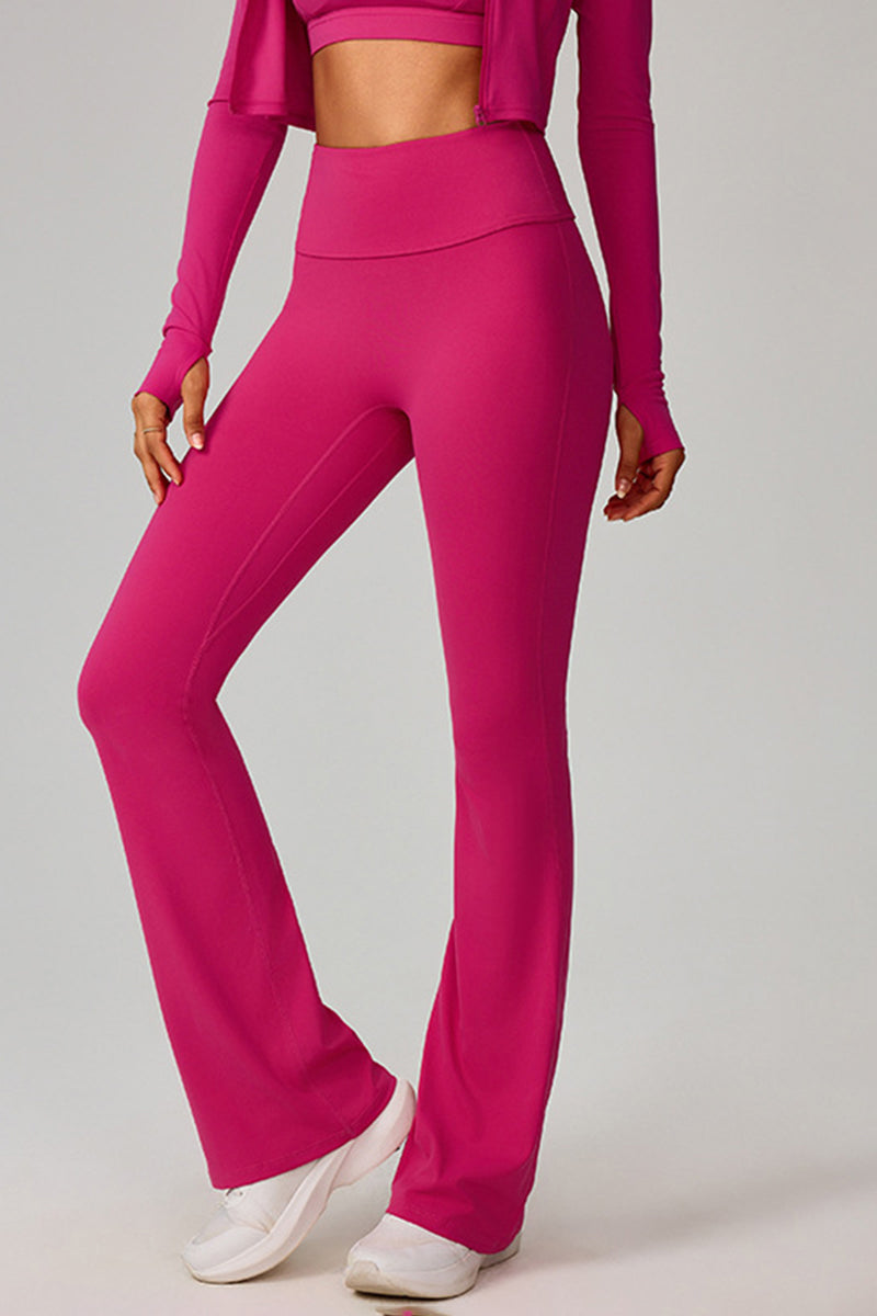 Women High-Waist Flared Naked-Feel Yoga Leggings