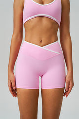 Women Crisscross High-Waist Yoga Shorts
