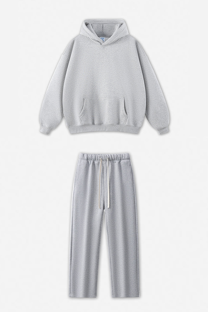 Unisex Fleece-Lined Oversized Hoodie and Pants