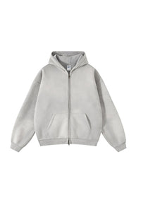 Unisex Wax-Dye Washed Fleece Hoodie