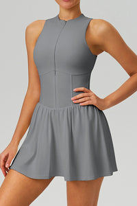 Women Cloud-Feel Fake Two-Piece Sports Dress