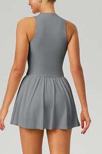 Women Cloud-Feel Fake Two-Piece Sports Dress