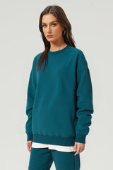 Unisex Warm Solid Color Sweatshirt And Pants
