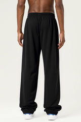 Men's Streetwear High-Stretch Straight-Leg Pants