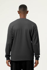 Men's Streetwear Cotton Loose Fitting Solid Pullover