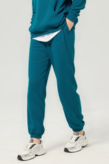 Unisex Warm Solid Color Sweatshirt And Pants