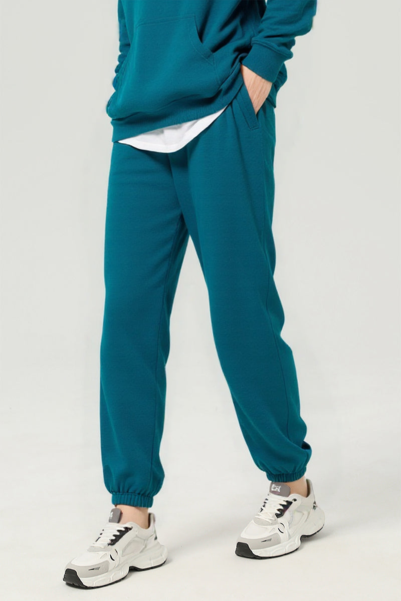 Unisex Warm Solid Color Sweatshirt And Pants
