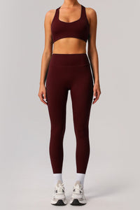 U-shaped sports bra + high stretch sports leggings 2-piece set