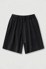 Loose Washed Athletic Shorts - Unisex Casual Sports Shorts