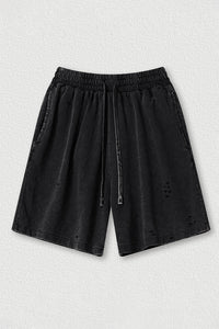 Loose Washed Athletic Shorts - Unisex Casual Sports Shorts