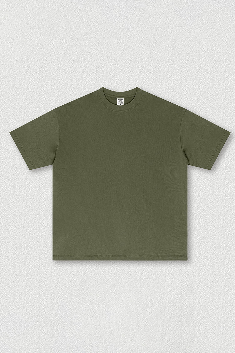 Solid color short sleeves
